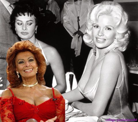 Sophia Loren Famous Photo With Jayne Mansfield exclusive gallery photo - high quality adult content