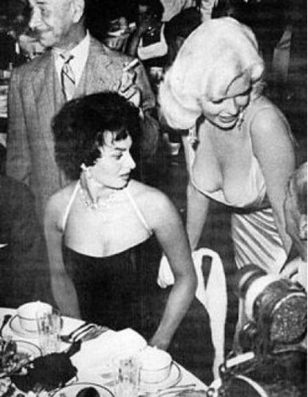 Sophia Loren Famous Photo With Jayne Mansfield exclusive gallery photo - high quality adult content