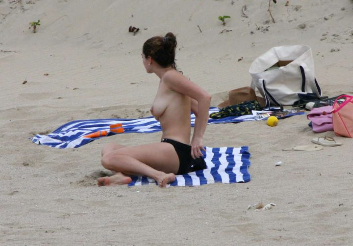Kelly Brook Topless Beach exclusive gallery photo - high quality adult content