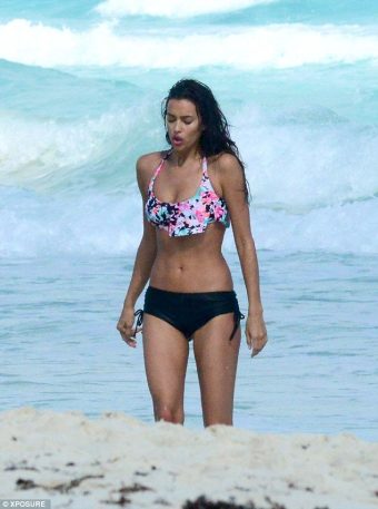 Bikini Clad Irina Shayk Shows Ex Beau Cristiano Ronaldo Hes Missing Displays Incredible Beach Body Sunny Mexican Break/irina Shayk Floral Bikini exclusive gallery photo - high quality adult content