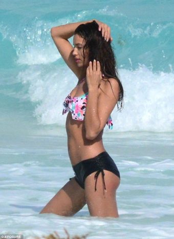 Bikini Clad Irina Shayk Shows Ex Beau Cristiano Ronaldo Hes Missing Displays Incredible Beach Body Sunny Mexican Break/irina Shayk Floral Bikini exclusive gallery photo - high quality adult content