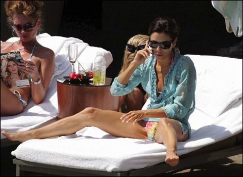 Eva Longoria Legs Wide Open In Bikini exclusive gallery photo - high quality adult content
