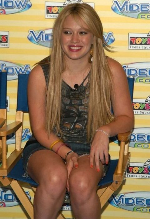 Hilary Duff Hot Legs And Upskirt exclusive gallery photo - high quality adult content