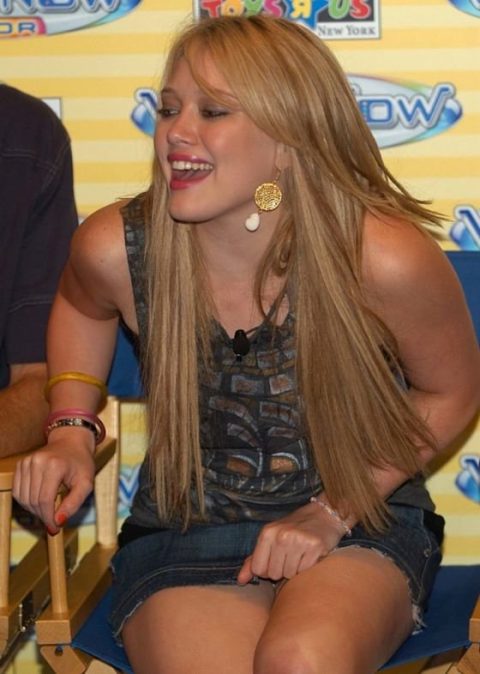 Hilary Duff Hot Legs And Upskirt exclusive gallery photo - high quality adult content