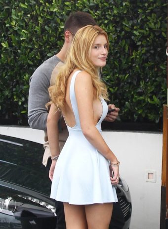 Bella Thorne Braless Mini Dress In Los Angeles/bella Thorne Braless Mini Dress Candids Los Angeles exclusive gallery photo - high quality adult content