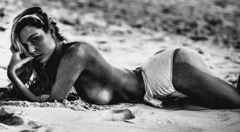 Paige Marie Evans Naked/paige Marie Evans Topless In Black And White On The Sand exclusive gallery photo - high quality adult content