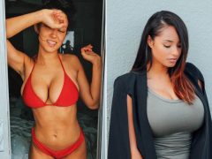 Stunning Huge Boobed Sha Rizel Sexy Photoshoot/sha Rizel Busty Red Dress  Opt exclusive gallery photo - high quality adult content