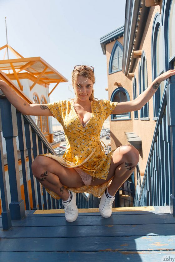 Zishy Busty Girl Gabbie Carter Strips Naked In Pier Confetti  Photos exclusive gallery photo - high quality adult content