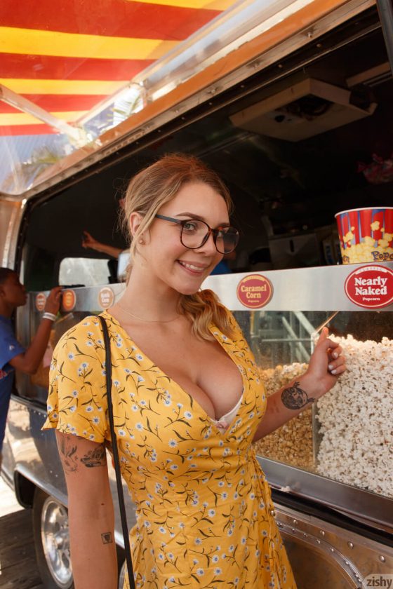 Zishy Busty Girl Gabbie Carter Strips Naked In Pier Confetti  Photos exclusive gallery photo - high quality adult content