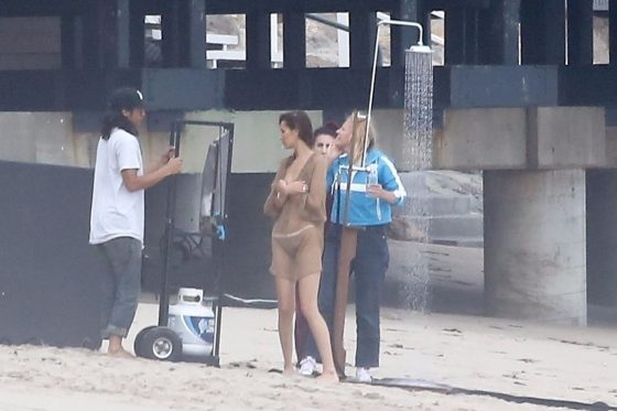 Bella Hadid Leaves Little To The Imagination Wearing A Sheer Blouse And Matching Bottoms For Bikini Photo Shoot exclusive gallery photo - high quality adult content