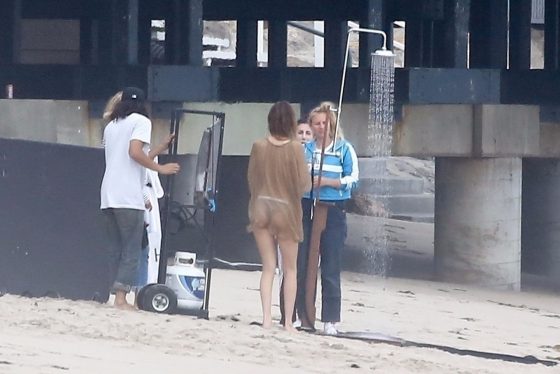 Bella Hadid Leaves Little To The Imagination Wearing A Sheer Blouse And Matching Bottoms For Bikini Photo Shoot exclusive gallery photo - high quality adult content