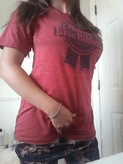 Busting Out Of Her Skimpy Black Singlet Boobs Gif exclusive gallery photo - high quality adult content