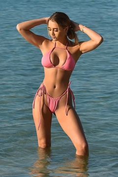 Kimberley Garner Shows Off Her Sizzling Figure In A Strappy Bikini In St Barts exclusive gallery photo - high quality adult content