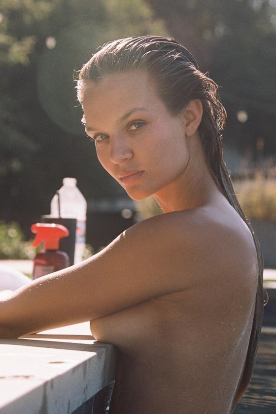 Josephine Skriver Topless Poolside  Photos exclusive gallery photo - high quality adult content