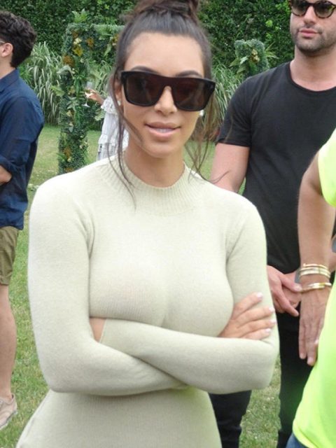 Kim Kardashian Forgot Bra Made Day exclusive gallery photo - high quality adult content