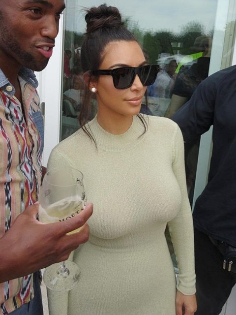 Kim Kardashian Forgot Bra Made Day exclusive gallery photo - high quality adult content