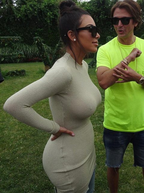 Kim Kardashian Forgot Bra Made Day exclusive gallery photo - high quality adult content