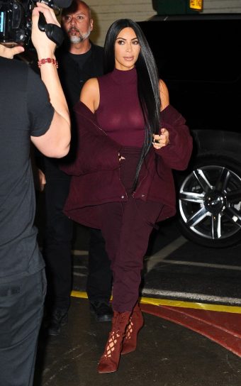 Kim Kardashian Sexy See Purples Blouse  Photos exclusive gallery photo - high quality adult content