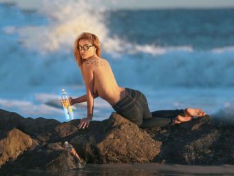 Elizabeth Marxs Posing Topless For A  Water Shoot In Malibu/elizabeth Marxs Topless  Water exclusive gallery photo - high quality adult content