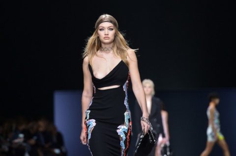 Gigi Hadid Boob Slip On Runway exclusive gallery photo - high quality adult content