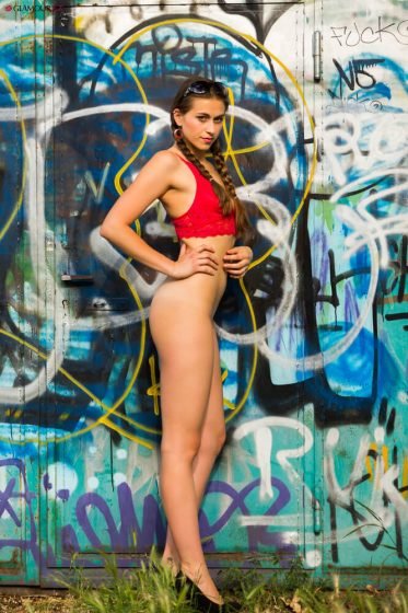 Czech Babe Removes Red Panties Makes Us Happy  Photos exclusive gallery photo - high quality adult content